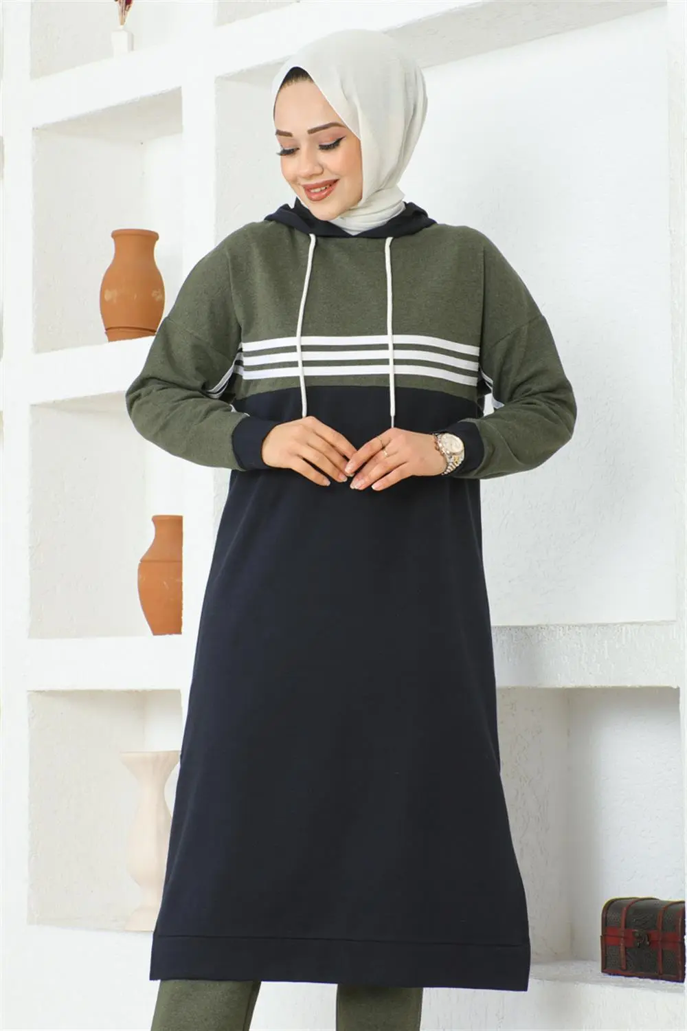 Şeritli Yırtmaçlı Spor Takım-detail