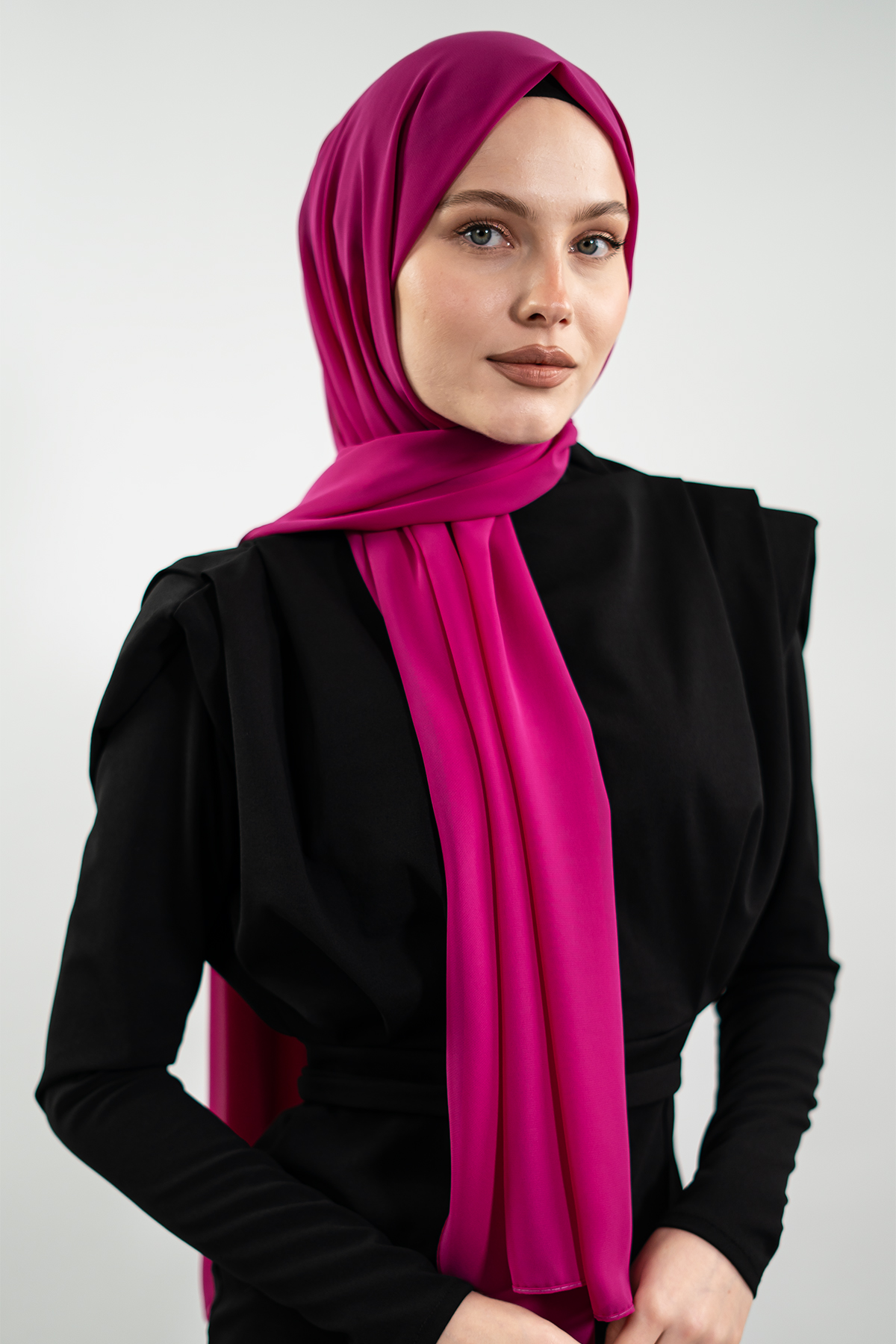 Chiffon Fuschia Shawl