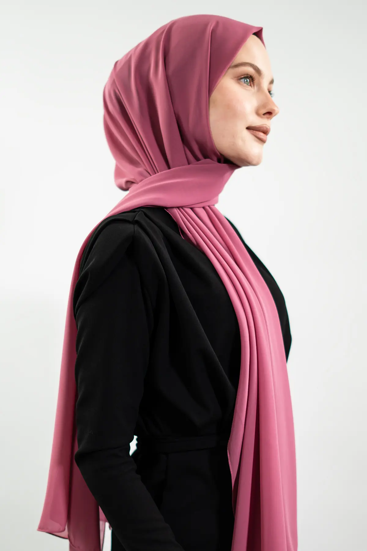 Chiffon Rose Shawl-detail