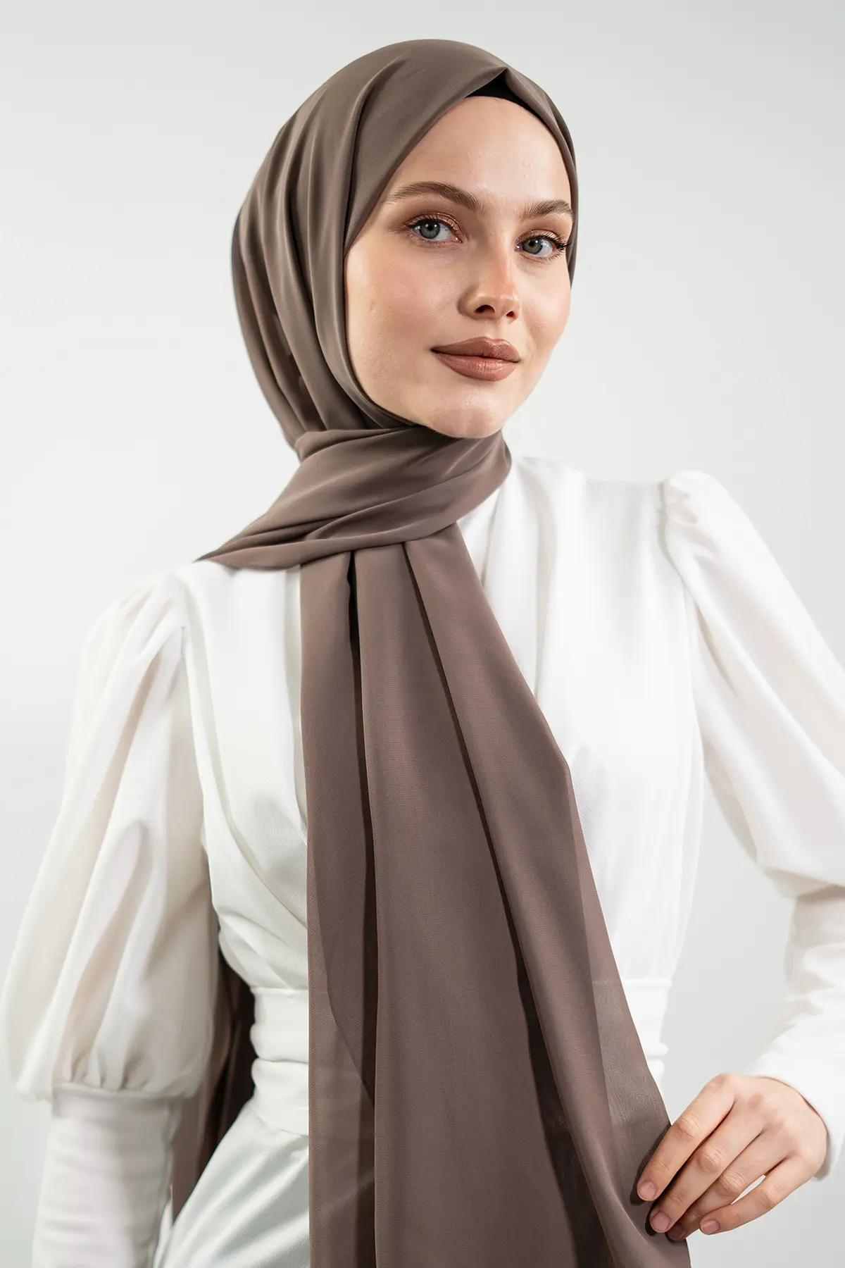 Şifon Vizon Şal-detail