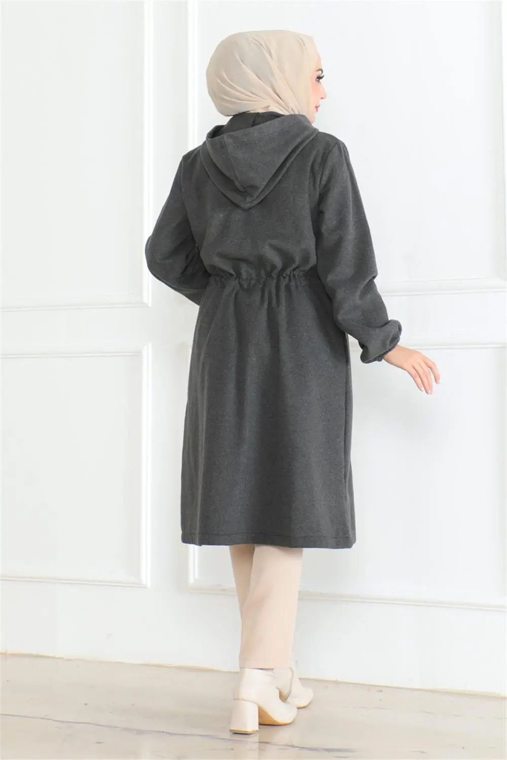 Spor Kaşe Kaban Kahverengi-detail