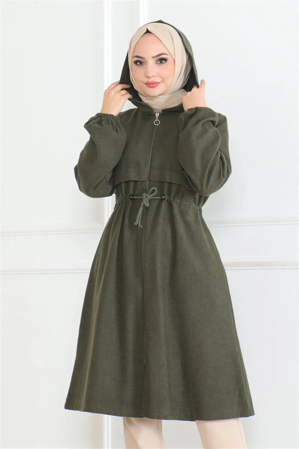 Spor Kaşe Kaban Kahverengi-detail