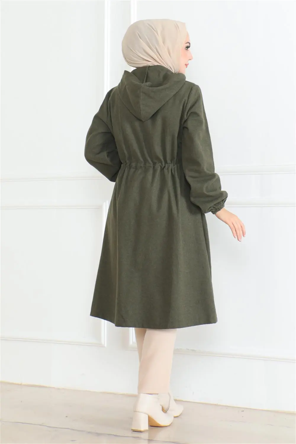 Spor Kaşe Kaban Kahverengi-detail