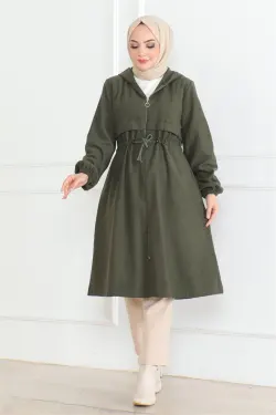 Sports Stamp Coat Brown