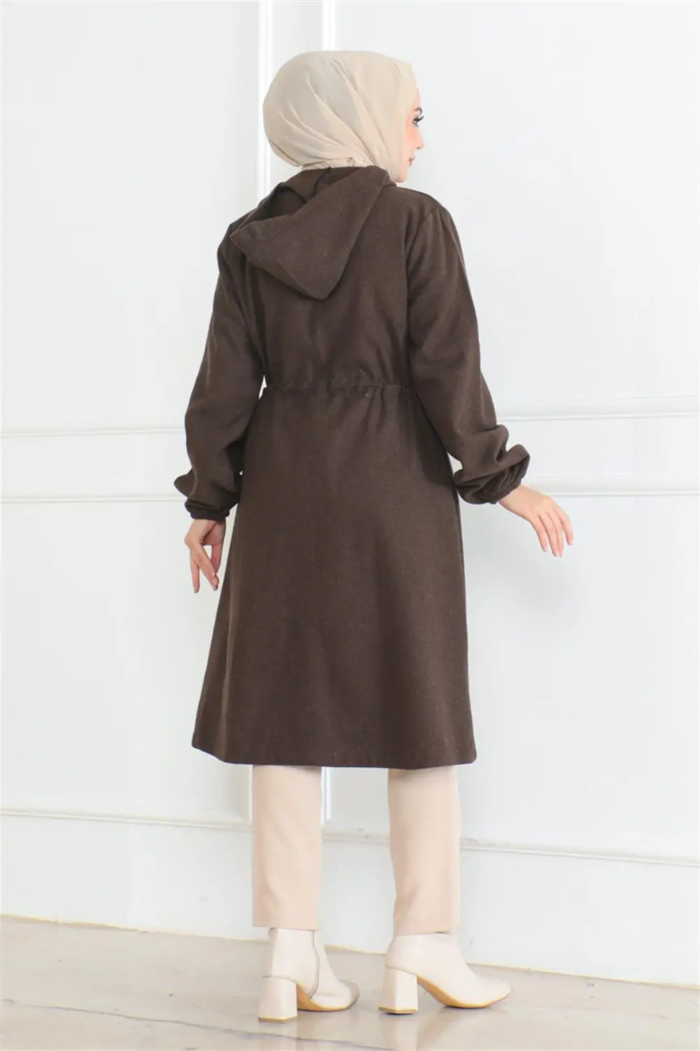 Spor Kaşe Kaban Kahverengi-detail