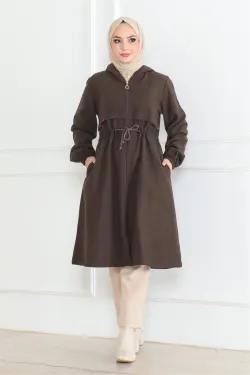 Sports Stamp Coat Brown