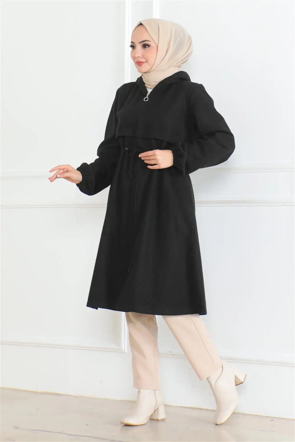 Spor Kaşe Kaban Kahverengi-detail