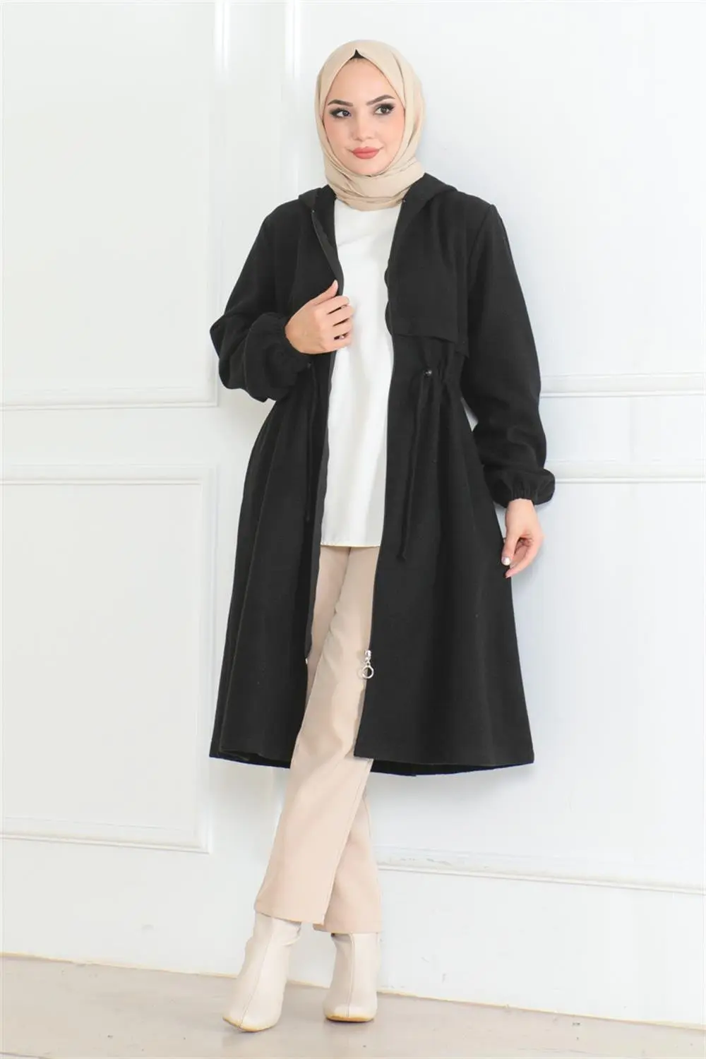 Spor Kaşe Kaban Kahverengi-detail