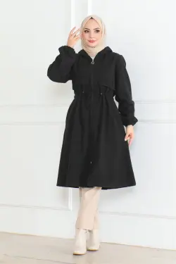 Spor Kaşe Kaban Kahverengi