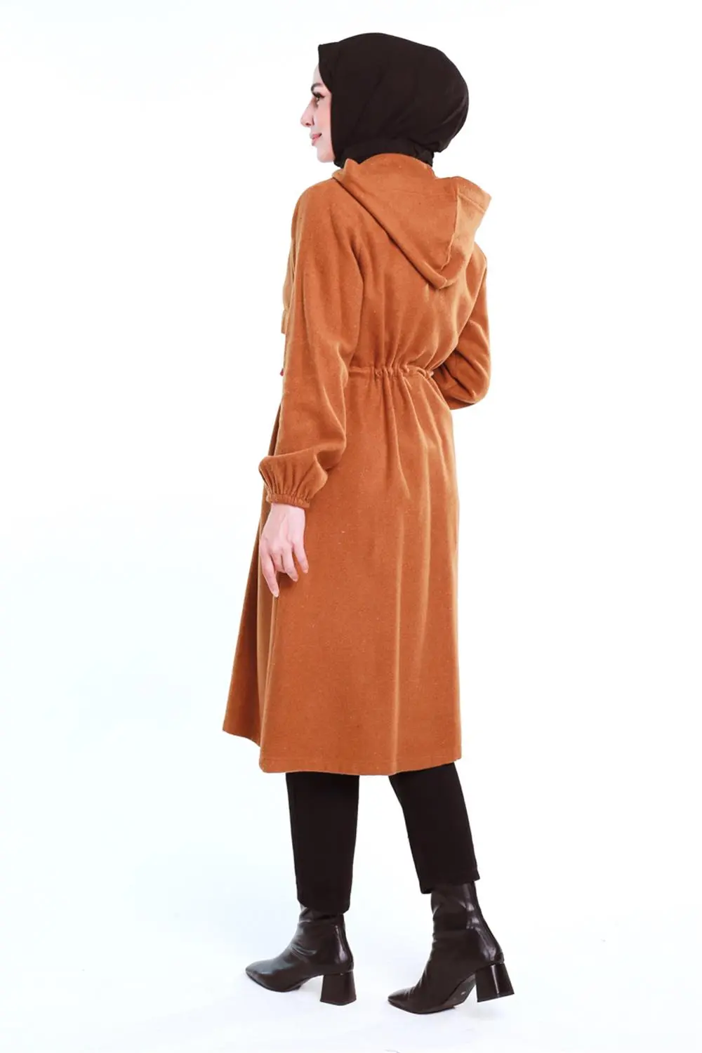 Spor Kaşe Kaban Kahverengi-detail