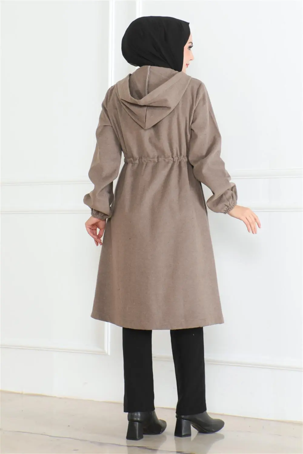 Spor Kaşe Kaban Kahverengi-detail