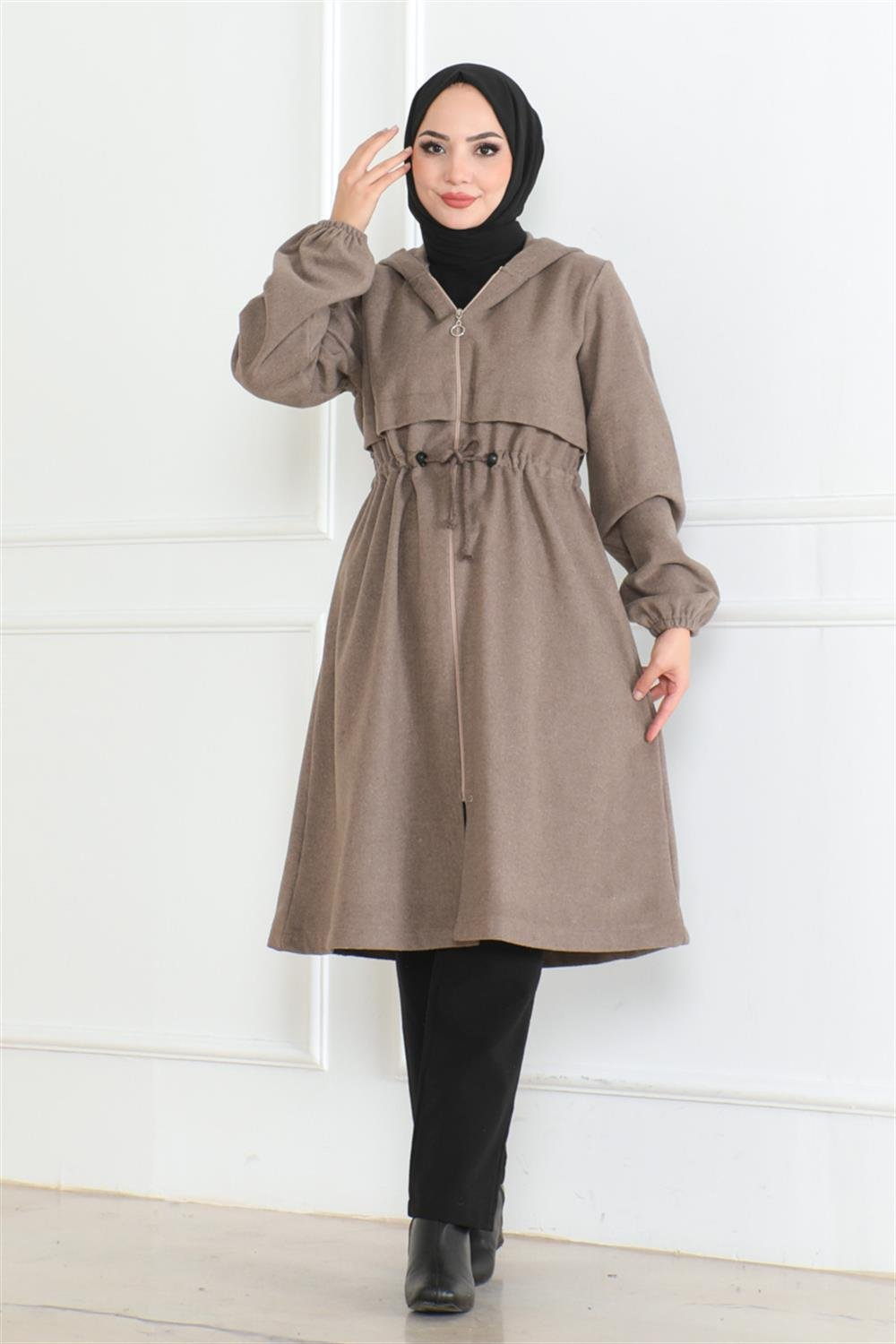 Sports Stamp Coat Brown
