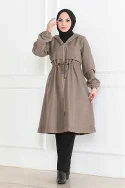 Sports Stamp Coat Brown