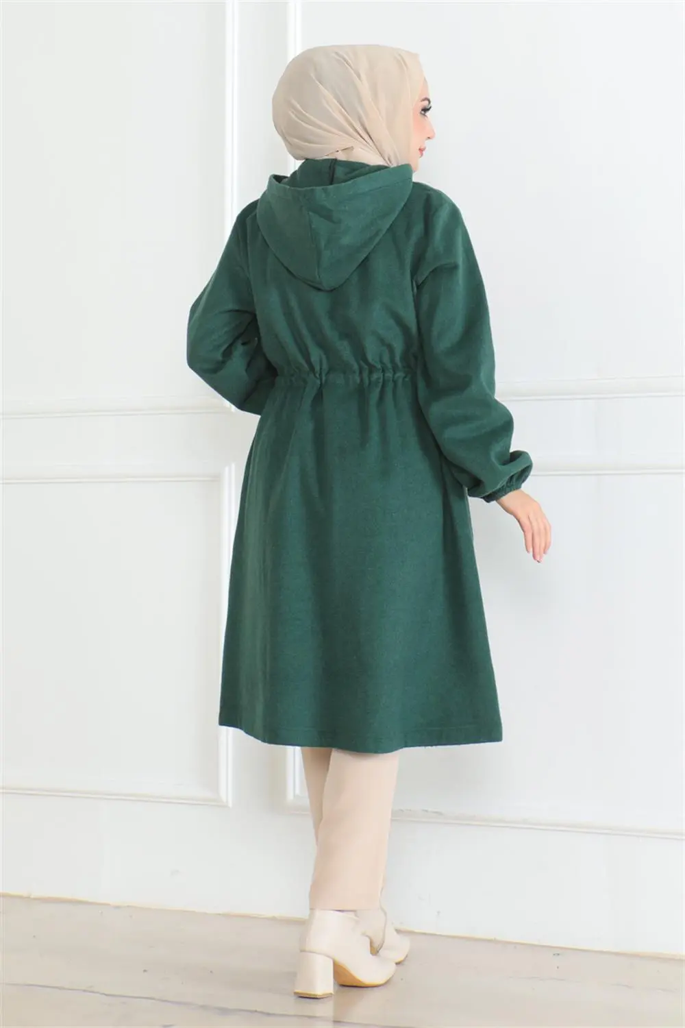 Spor Kaşe Kaban Kahverengi-detail