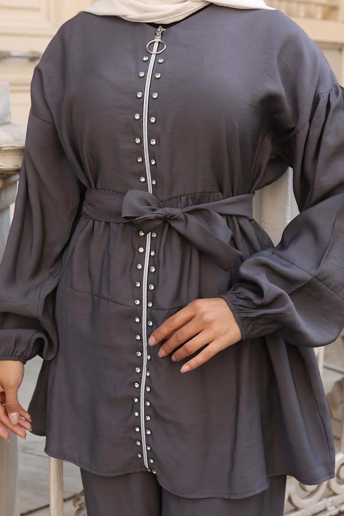 Stone Detailed Two Piece Set-detail