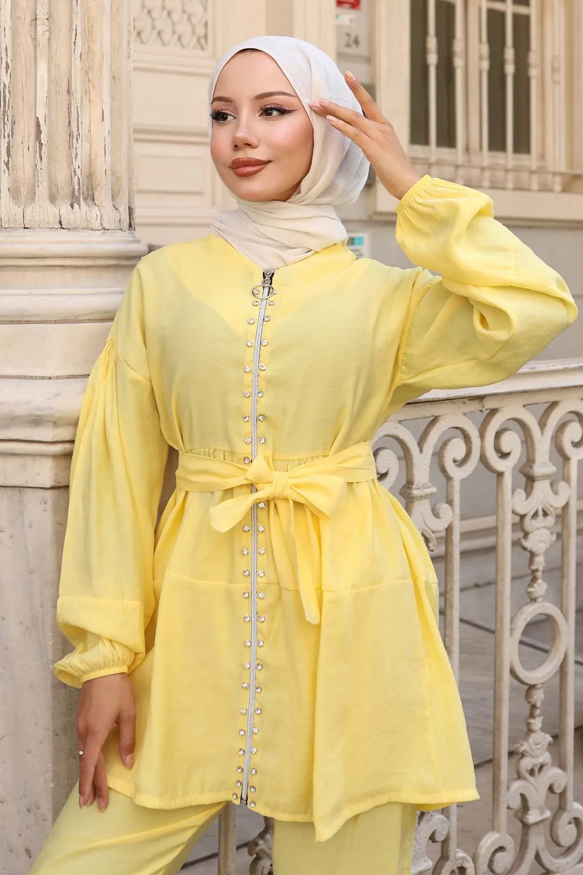 Taş Detaylı Ikili Takım-detail