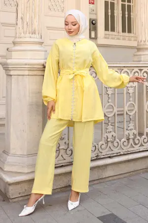 Taş Detaylı Ikili Takım