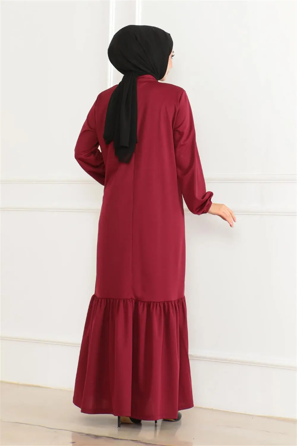 Taş Detaylı Tesettür Elbise-detail