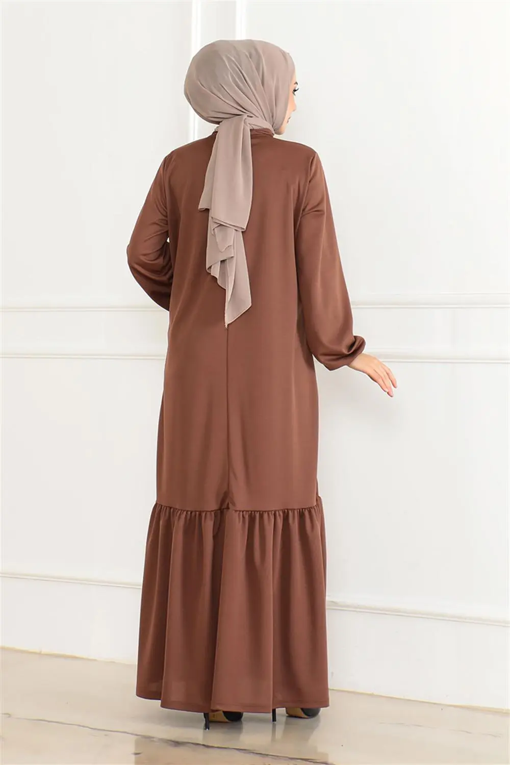 Taş Detaylı Tesettür Elbise-detail