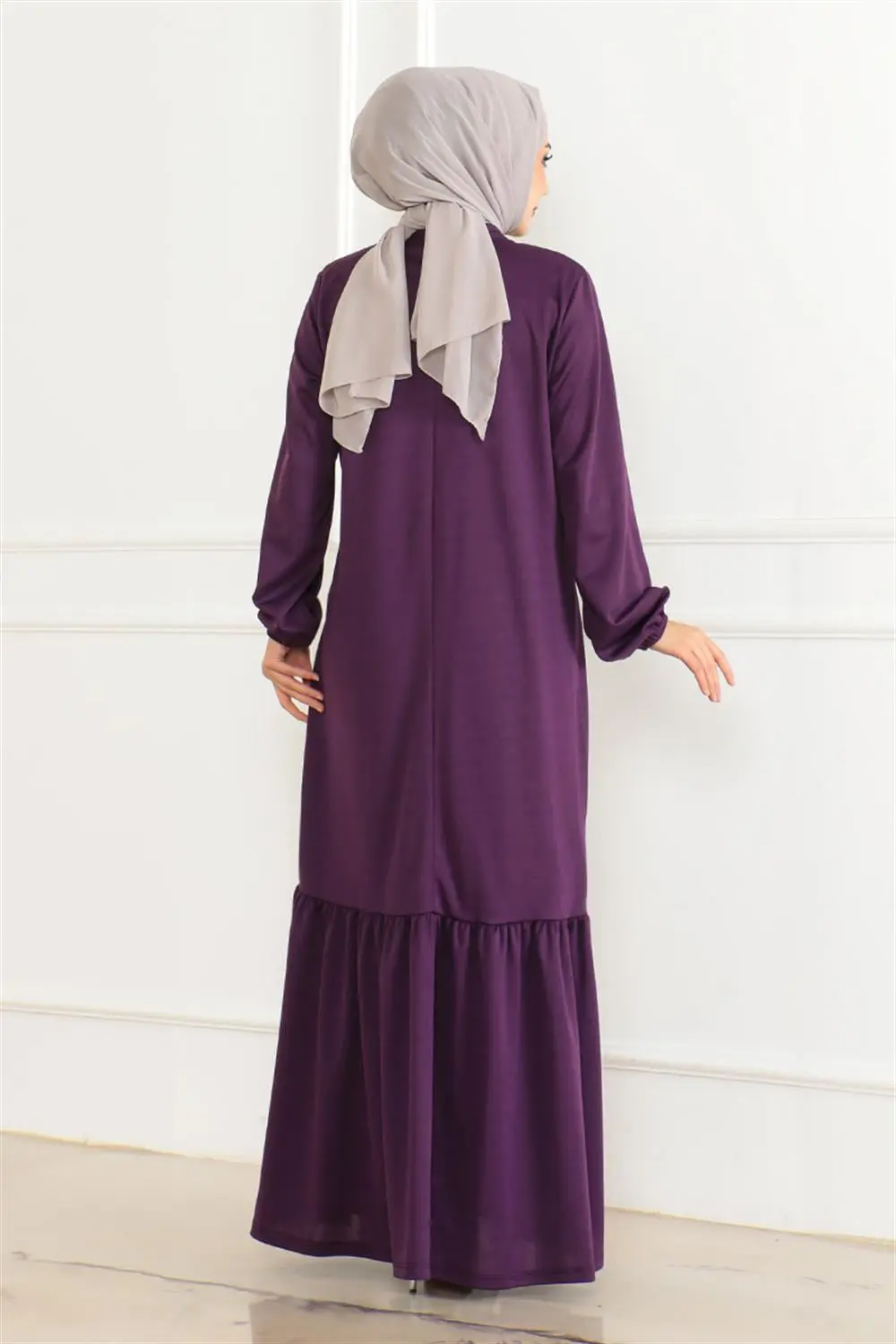 Taş Detaylı Tesettür Elbise-detail