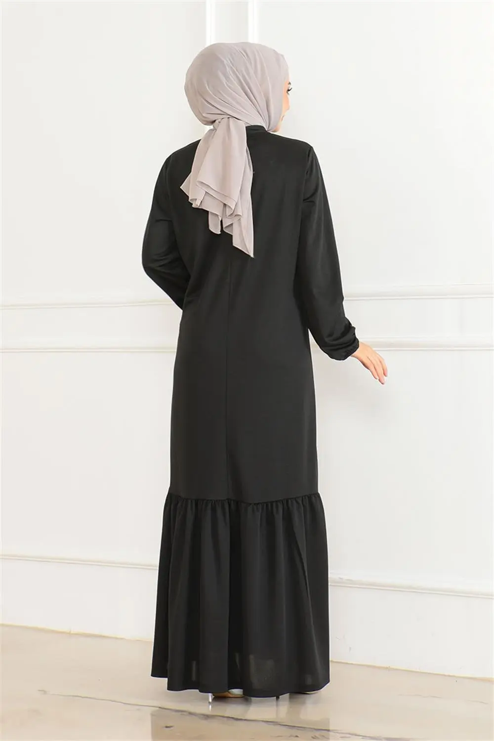 Taş Detaylı Tesettür Elbise-detail