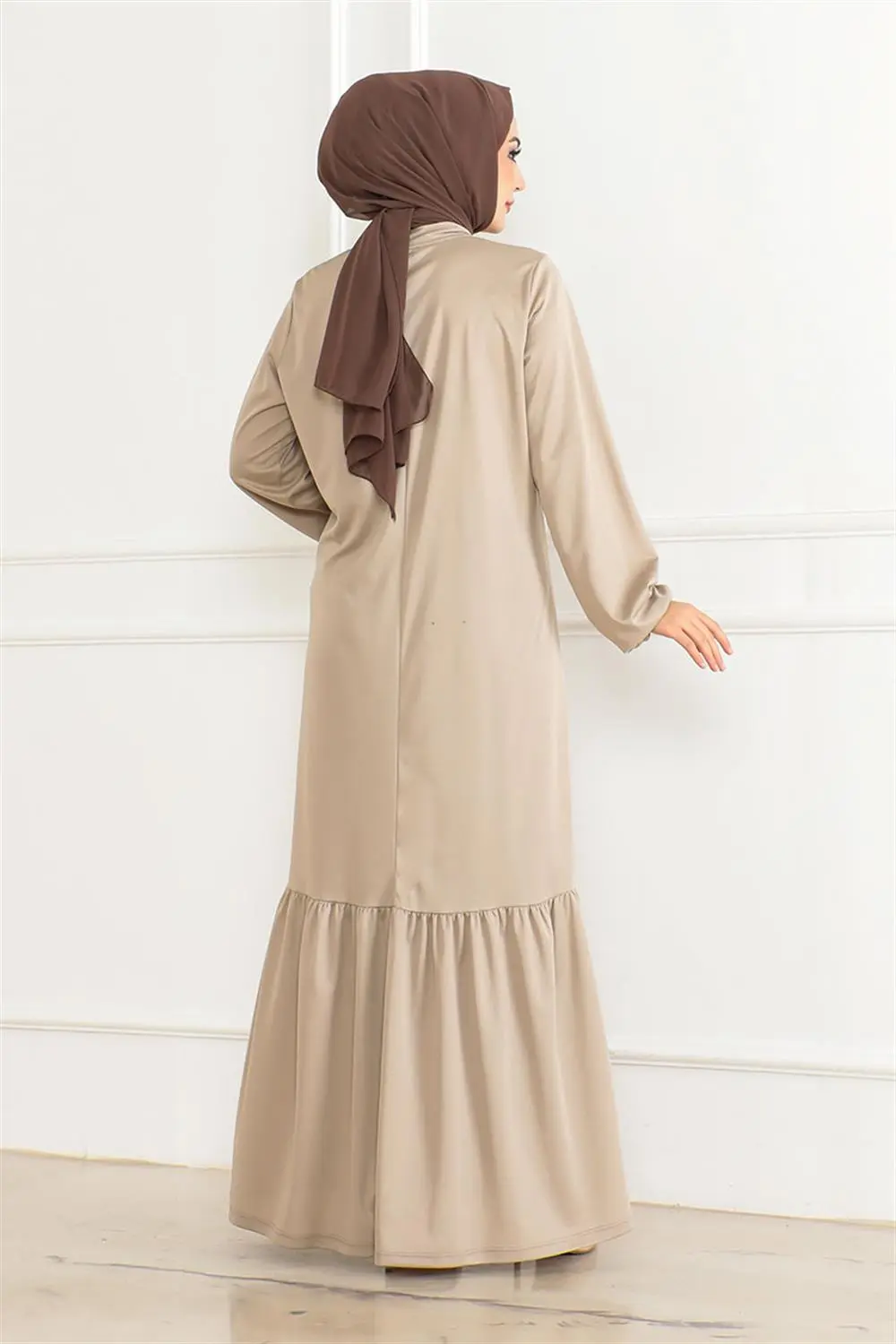 Taş Detaylı Tesettür Elbise-detail