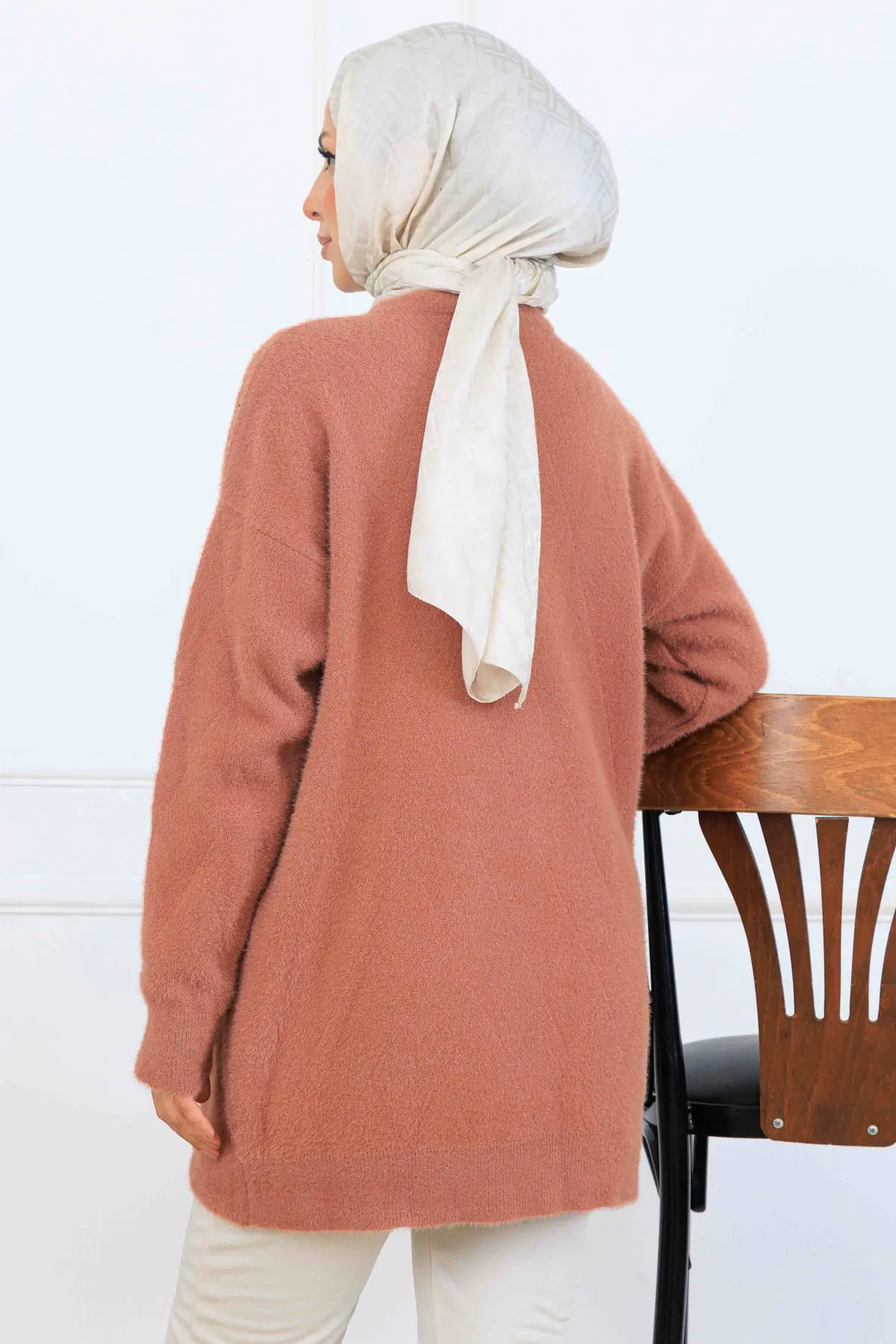 Taş Detaylı Triko Tunik-detail