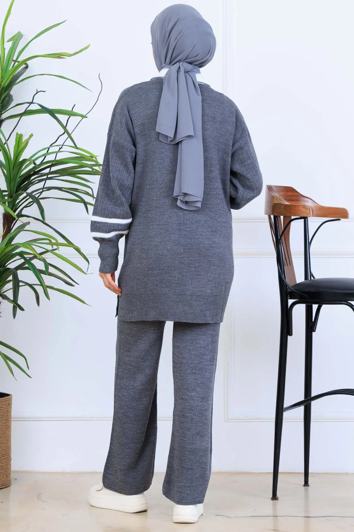 Taş İşlemeli Triko Takım-detail