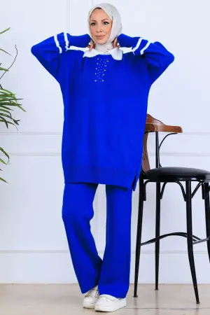 Taş İşlemeli Triko Takım