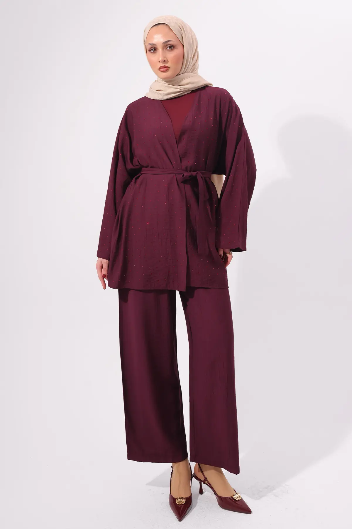 Stone Embellished Two-piece Set-detail