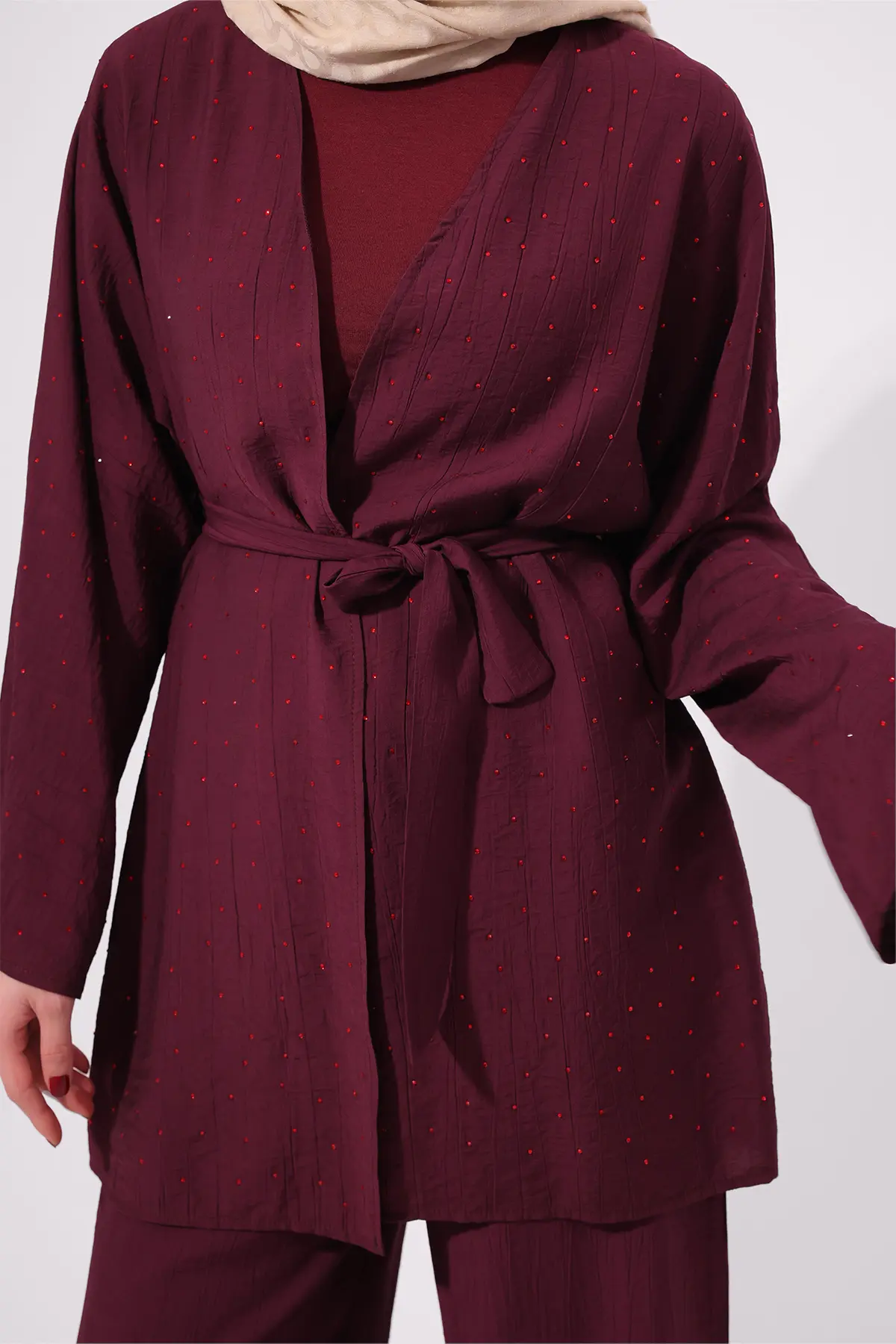 Stone Embellished Two-piece Set-detail