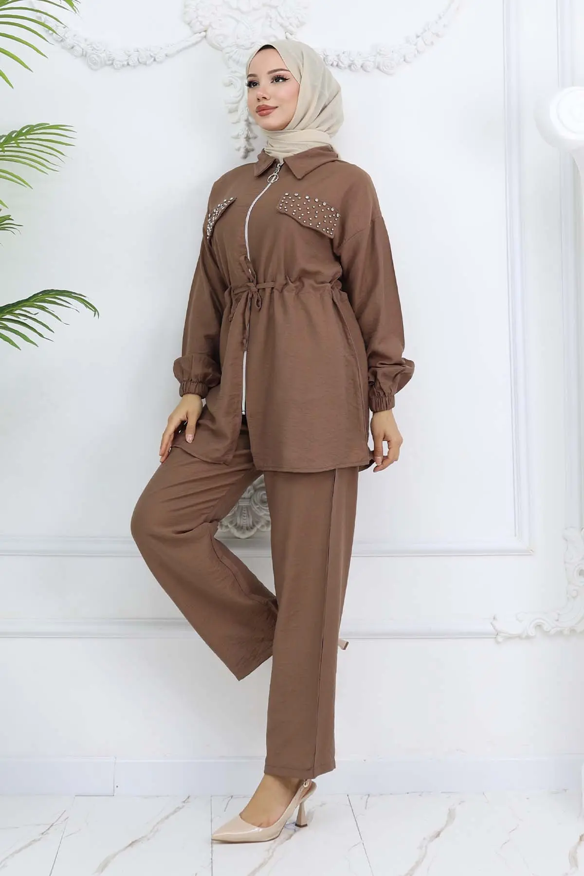 Stoned Linen Ayrobin Suit-detail