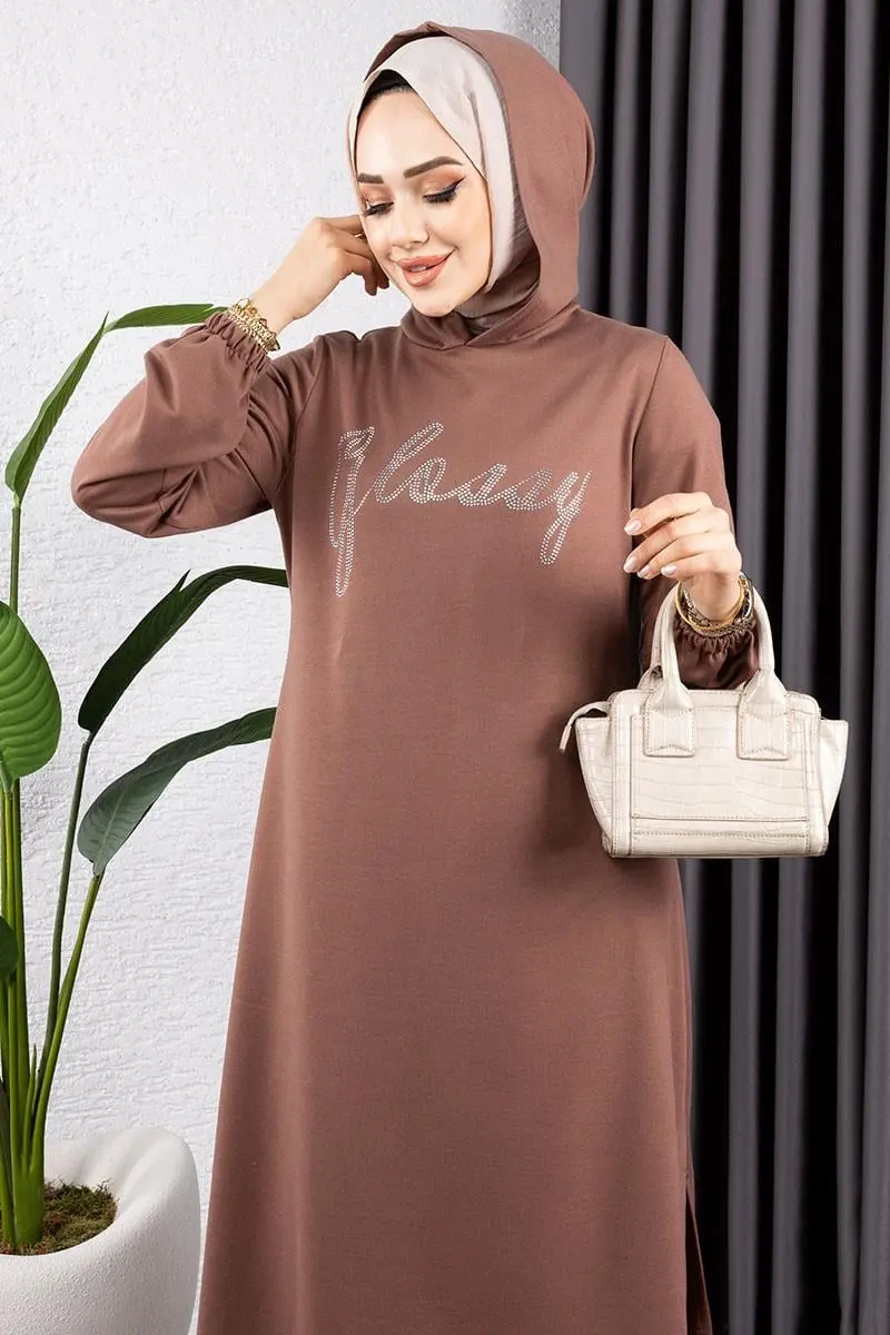 Taşlı Spor Takım Kahverengi-detail