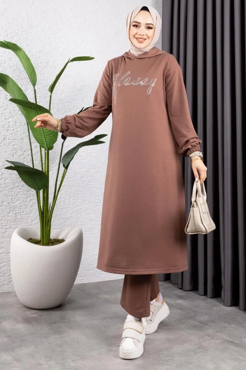 Taşlı Spor Takım Kahverengi-detail