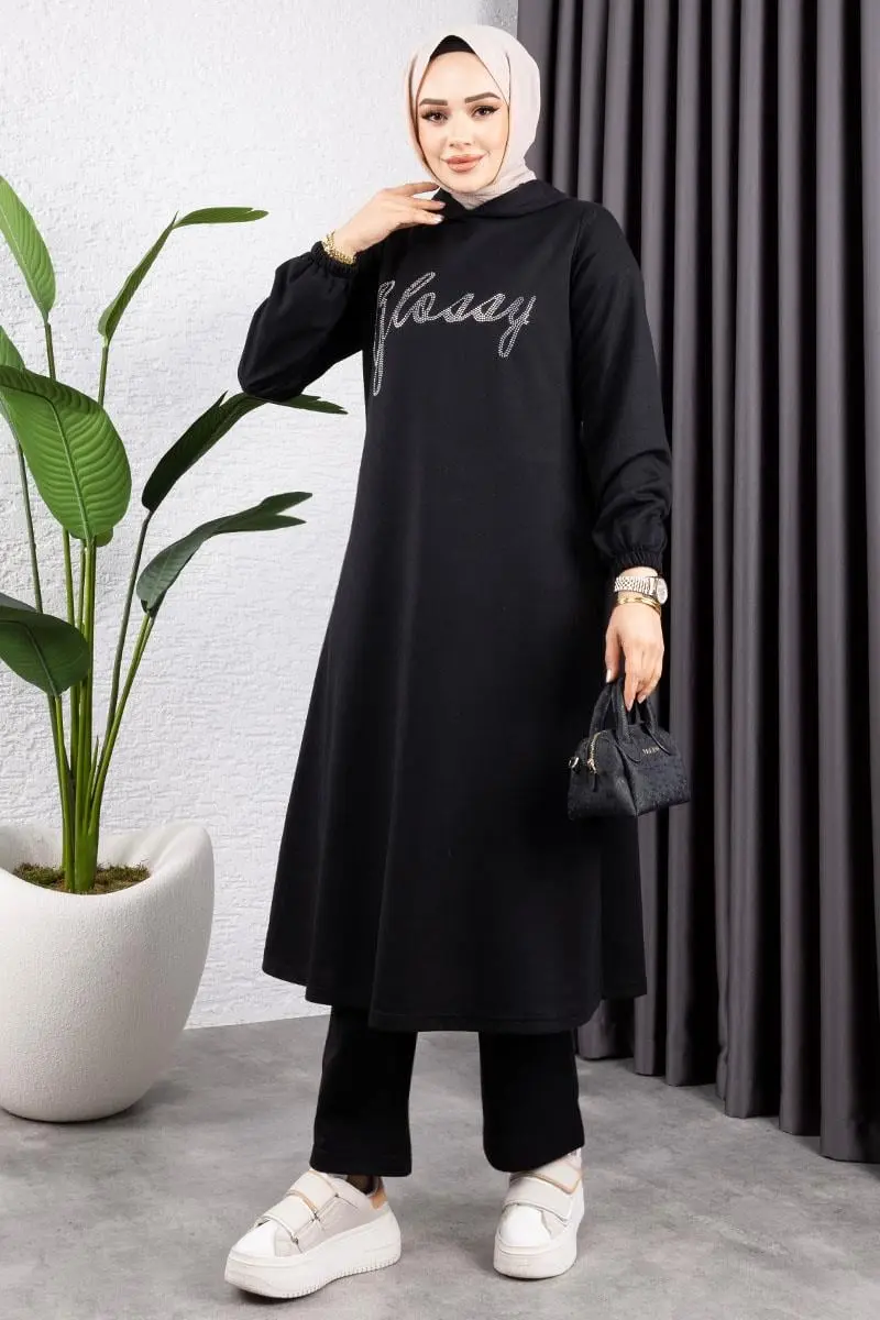 Taşlı Spor Takım Siyah-detail