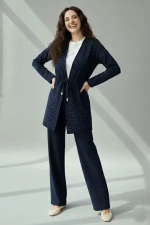 Taşlı Tesettür İkili Takım