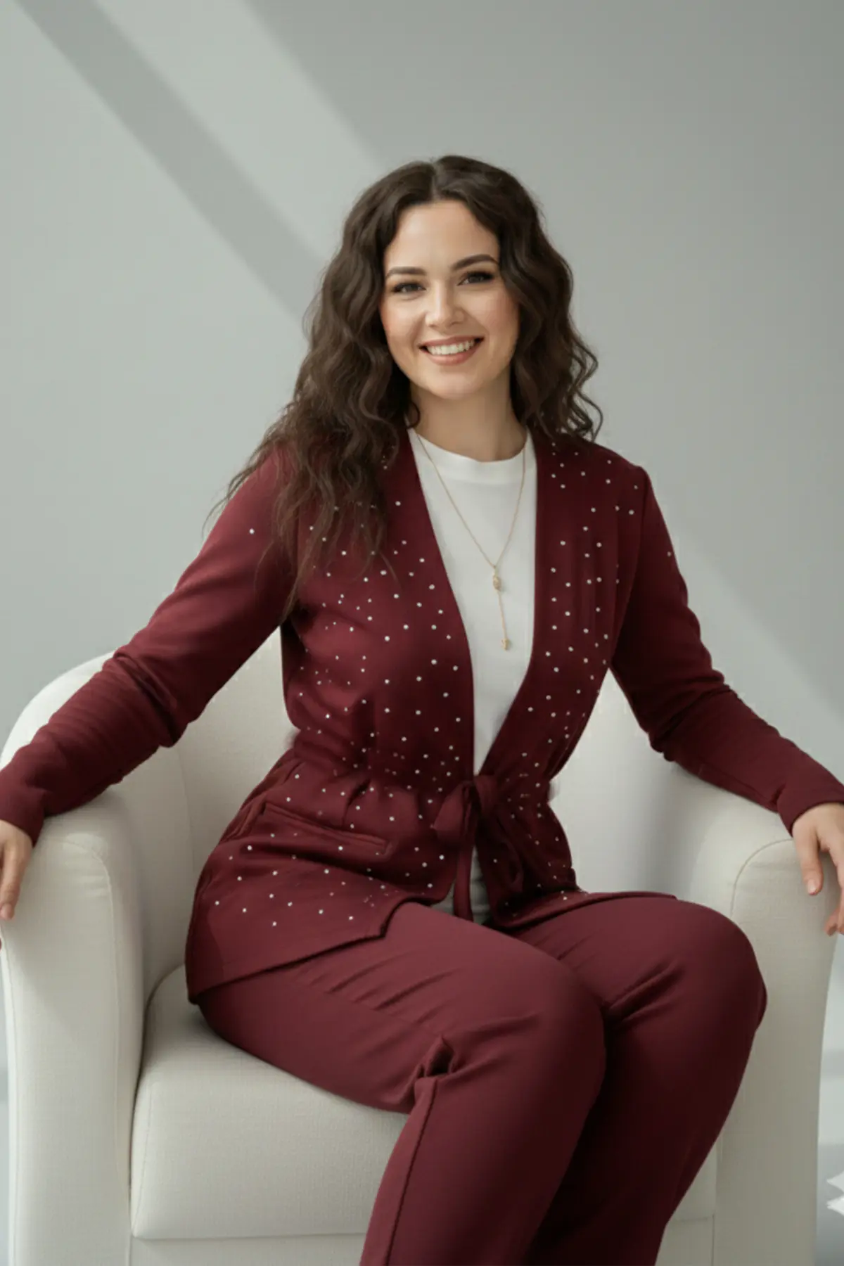 Taşlı Tesettür İkili Takım-detail