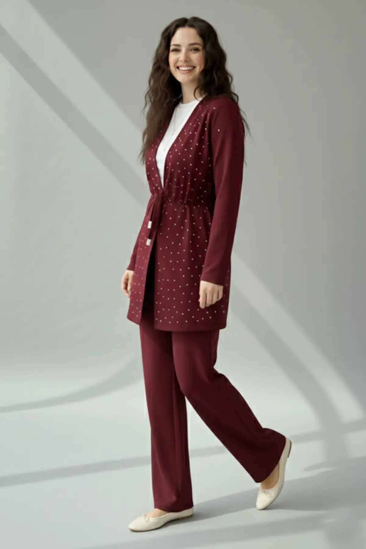 Taşlı Tesettür İkili Takım-detail