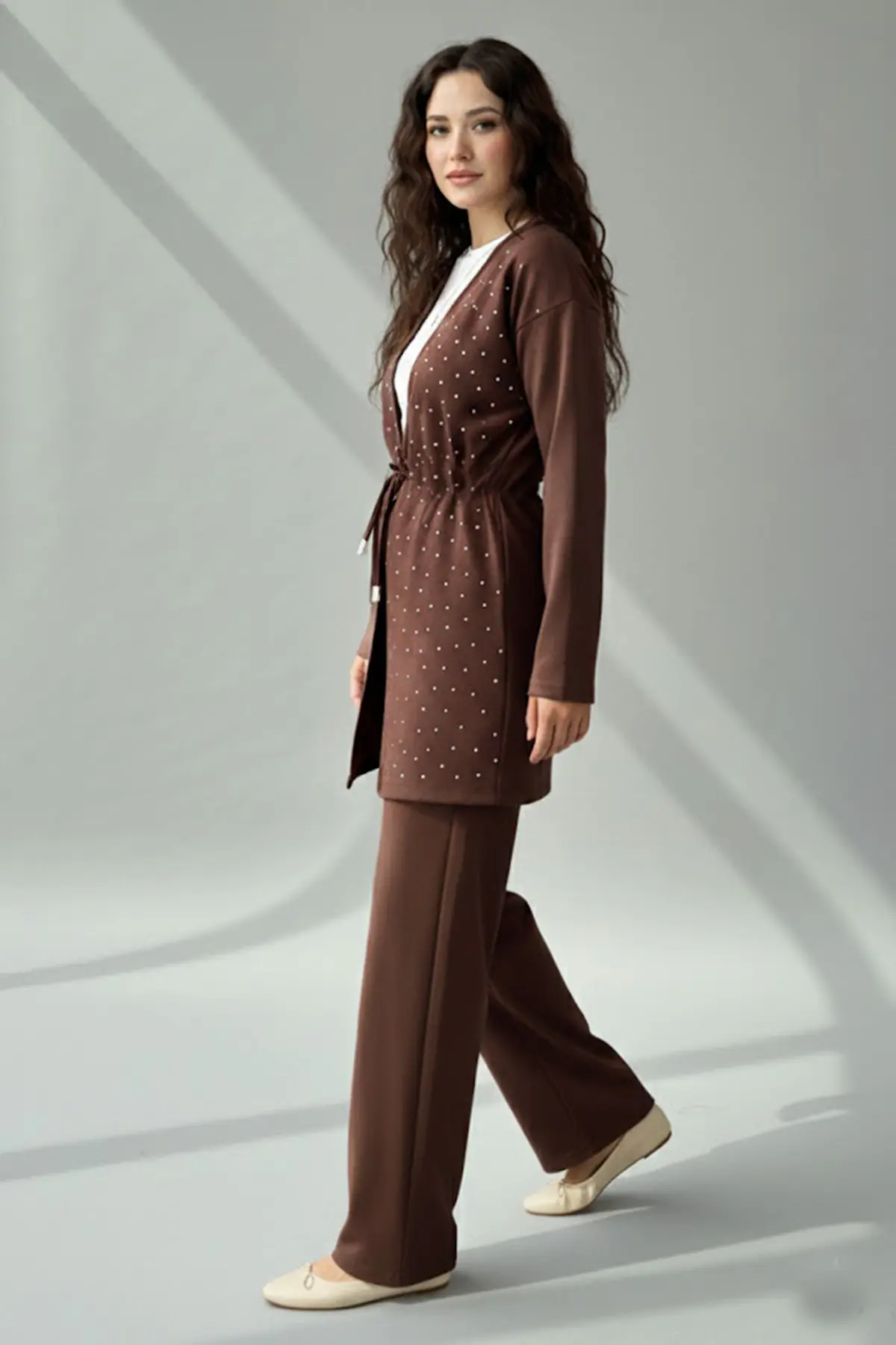 Taşlı Tesettür İkili Takım-detail