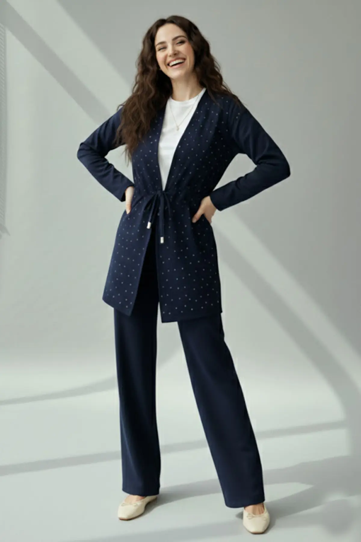 Taşlı Tesettür İkili Takım