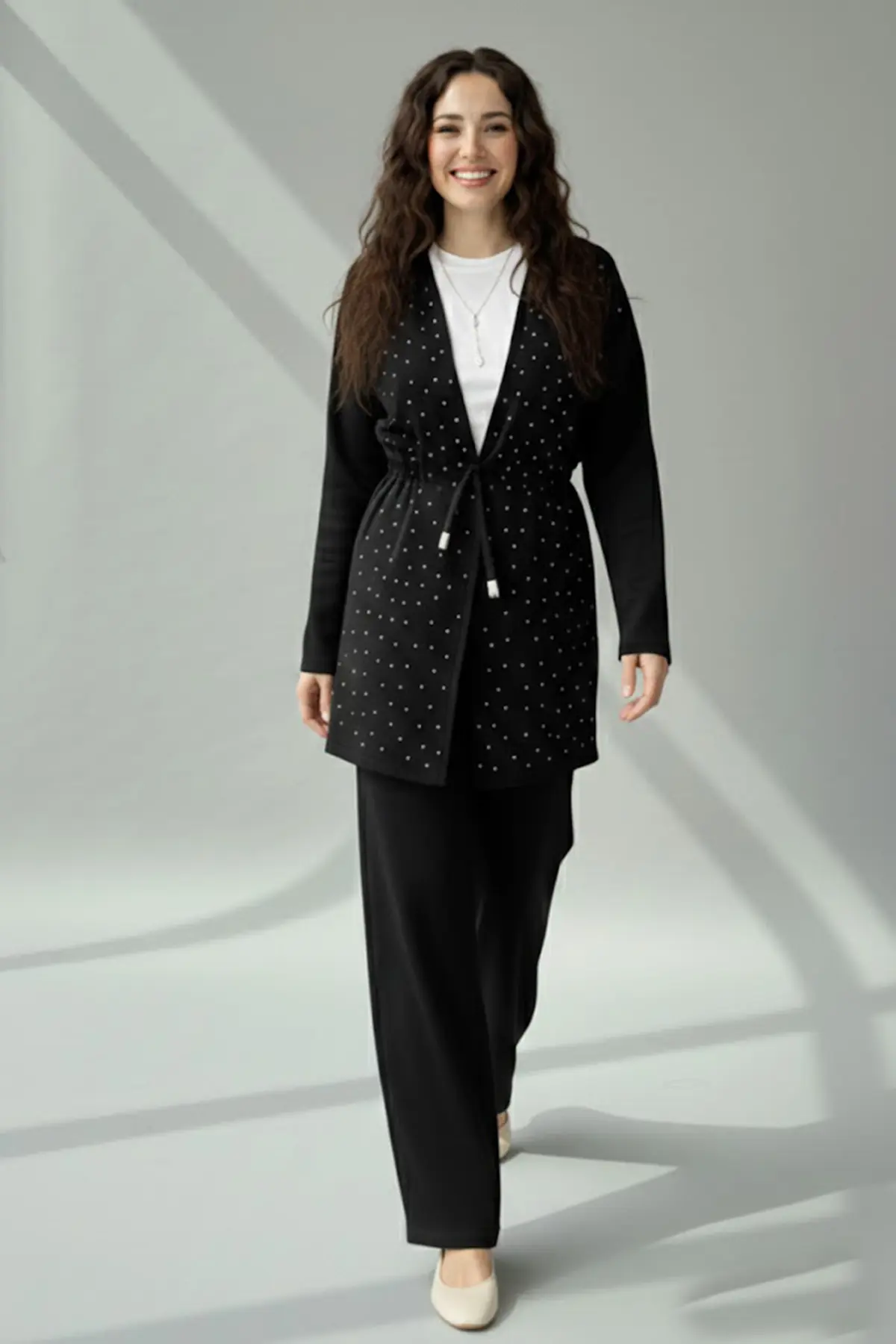 Taşlı Tesettür İkili Takım-detail