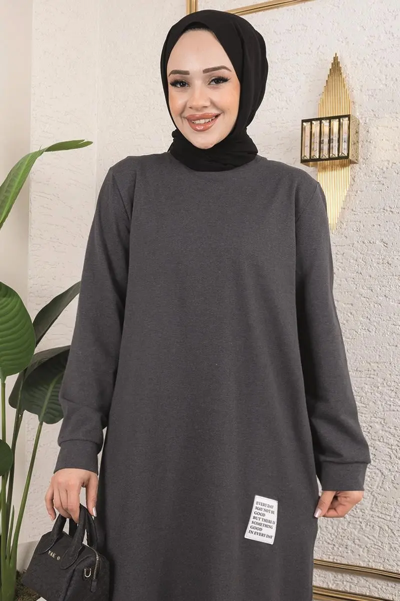 Tesettür Spor Takım Antrasit-detail