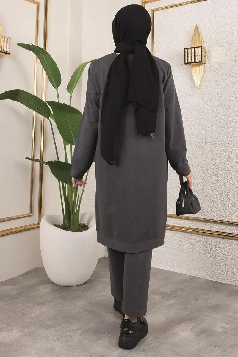 Tesettür Spor Takım Antrasit-detail