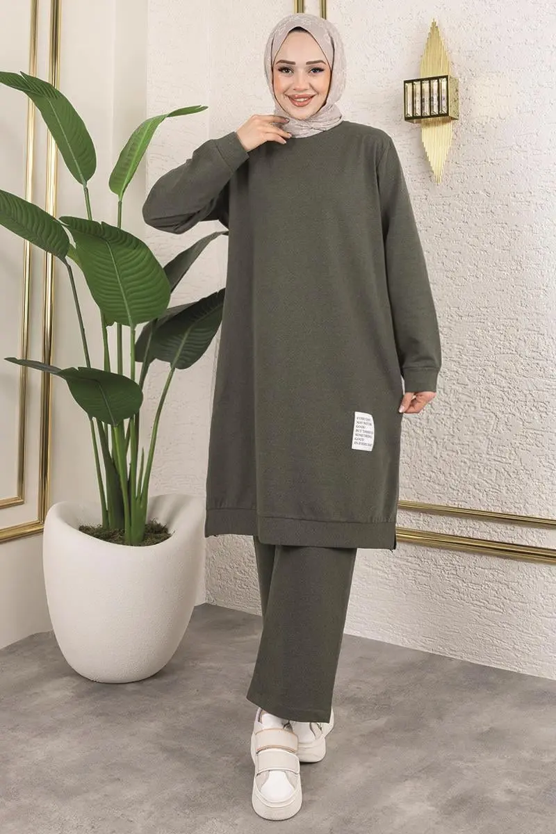 Tesettür Spor Takım Haki-detail