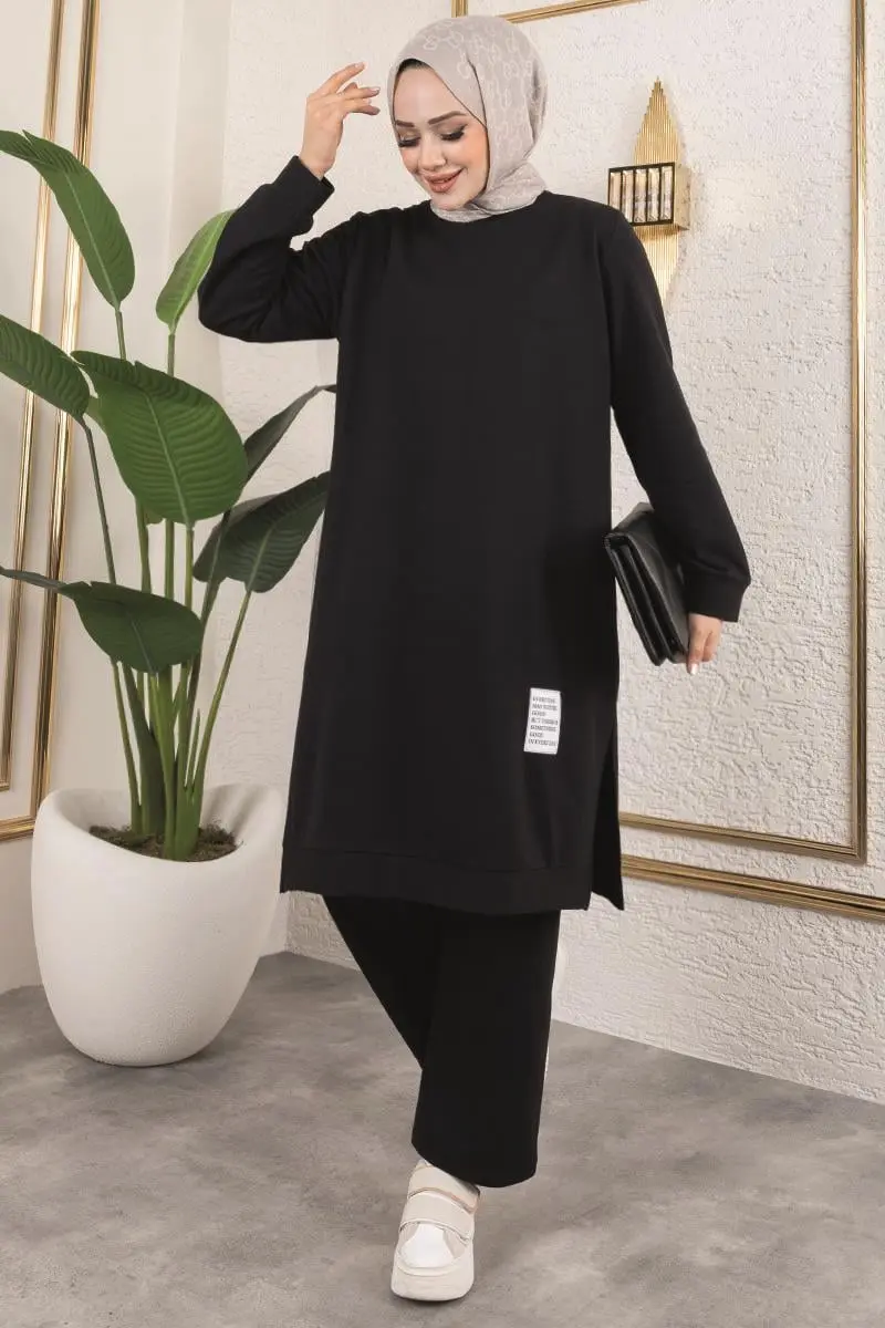 Tesettür Spor Takım Siyah-detail