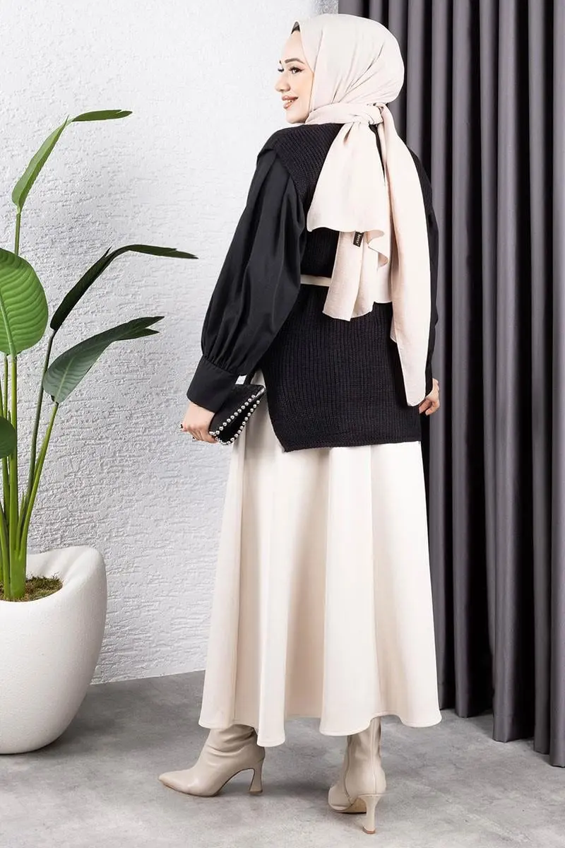 Triko Süveter Siyah-detail