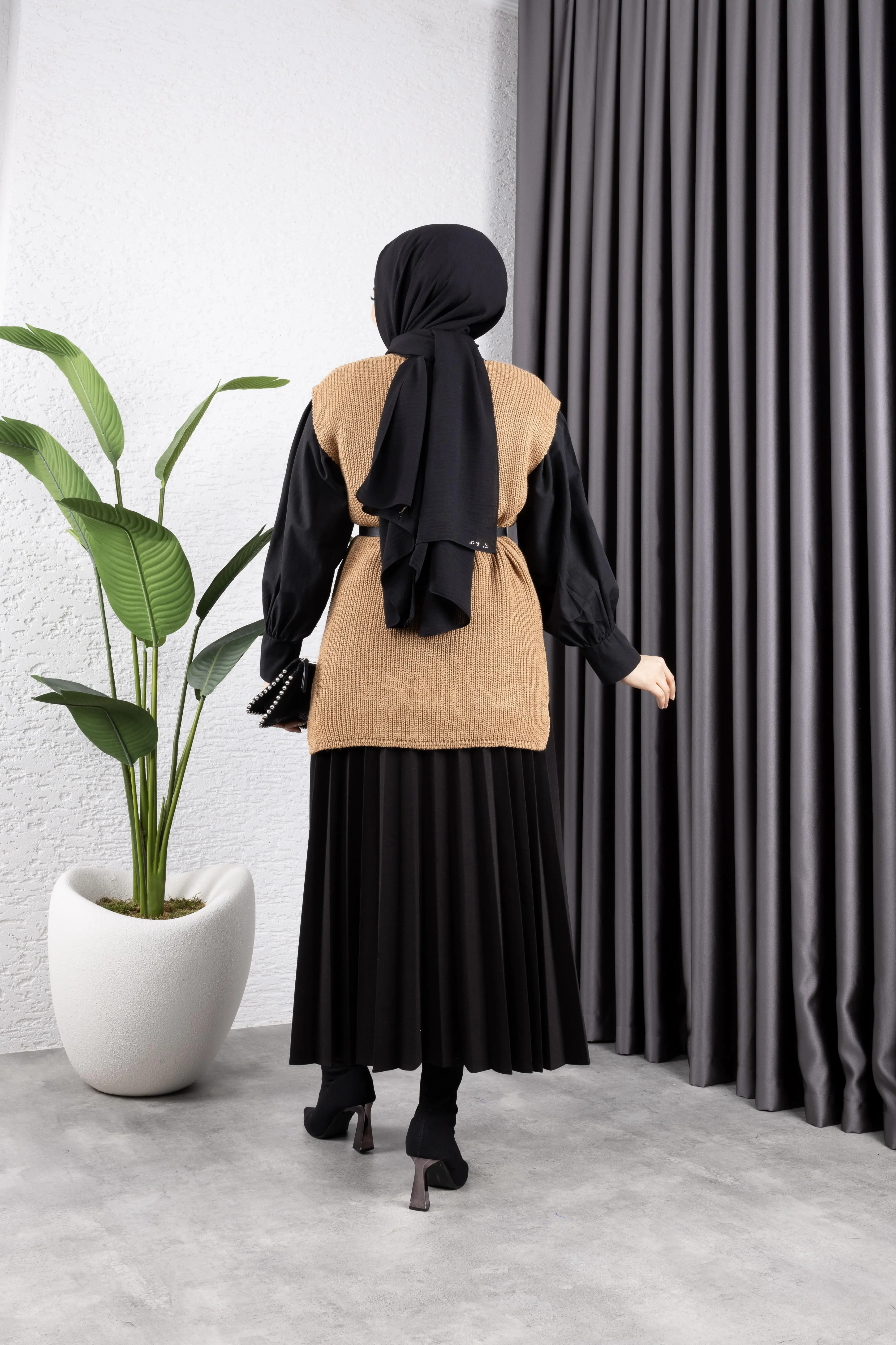 Triko Süveter Taba-detail