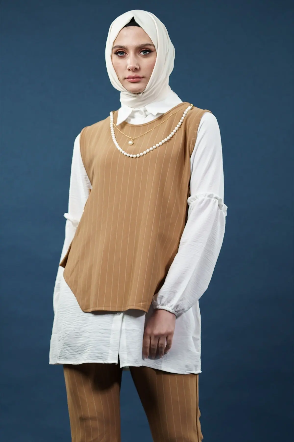 Üçlü Çizgili Takım Camel-detail