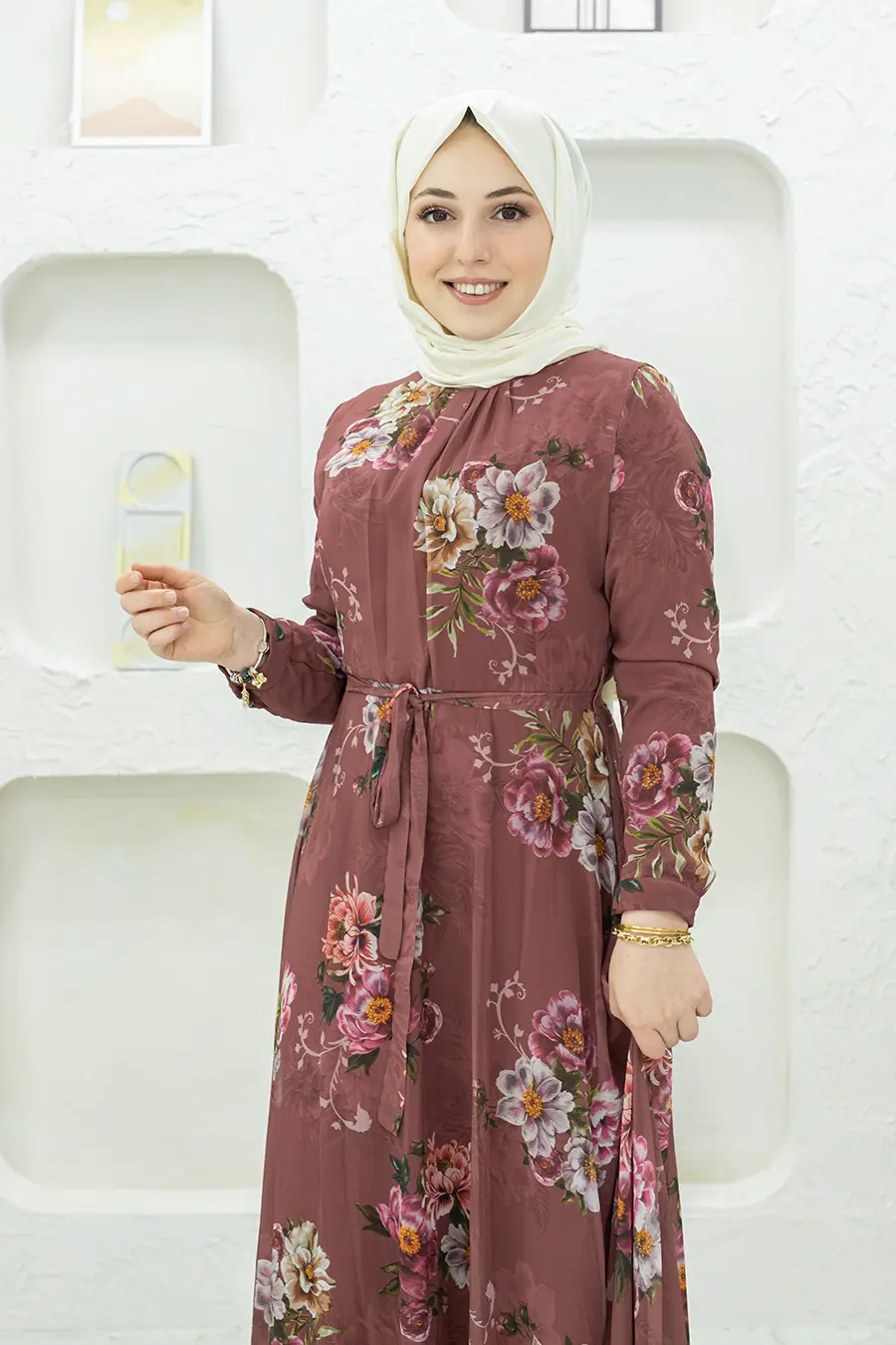 Yeni Çiçekli Elbise-detail