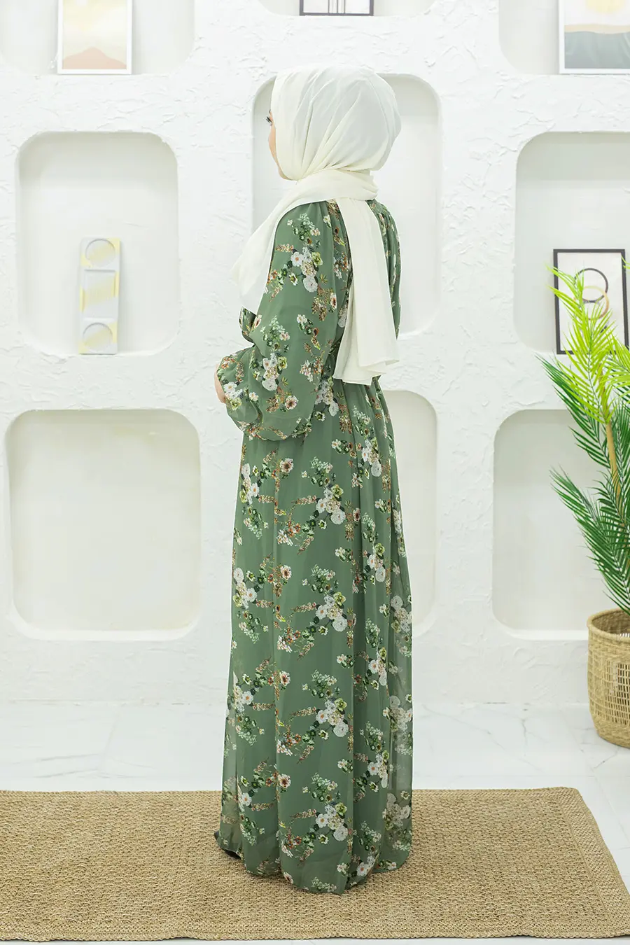 Yeni Çiçekli Elbise-detail